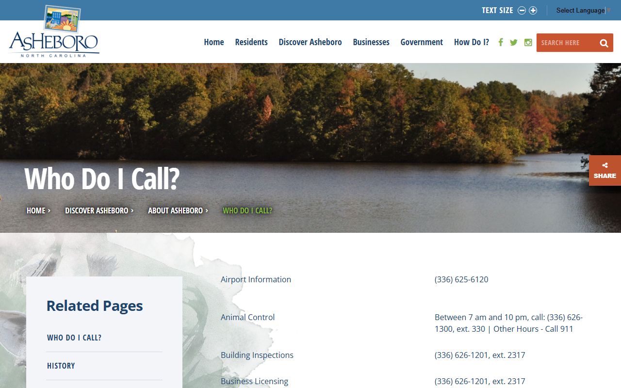 Asheboro phone directory city issue routing