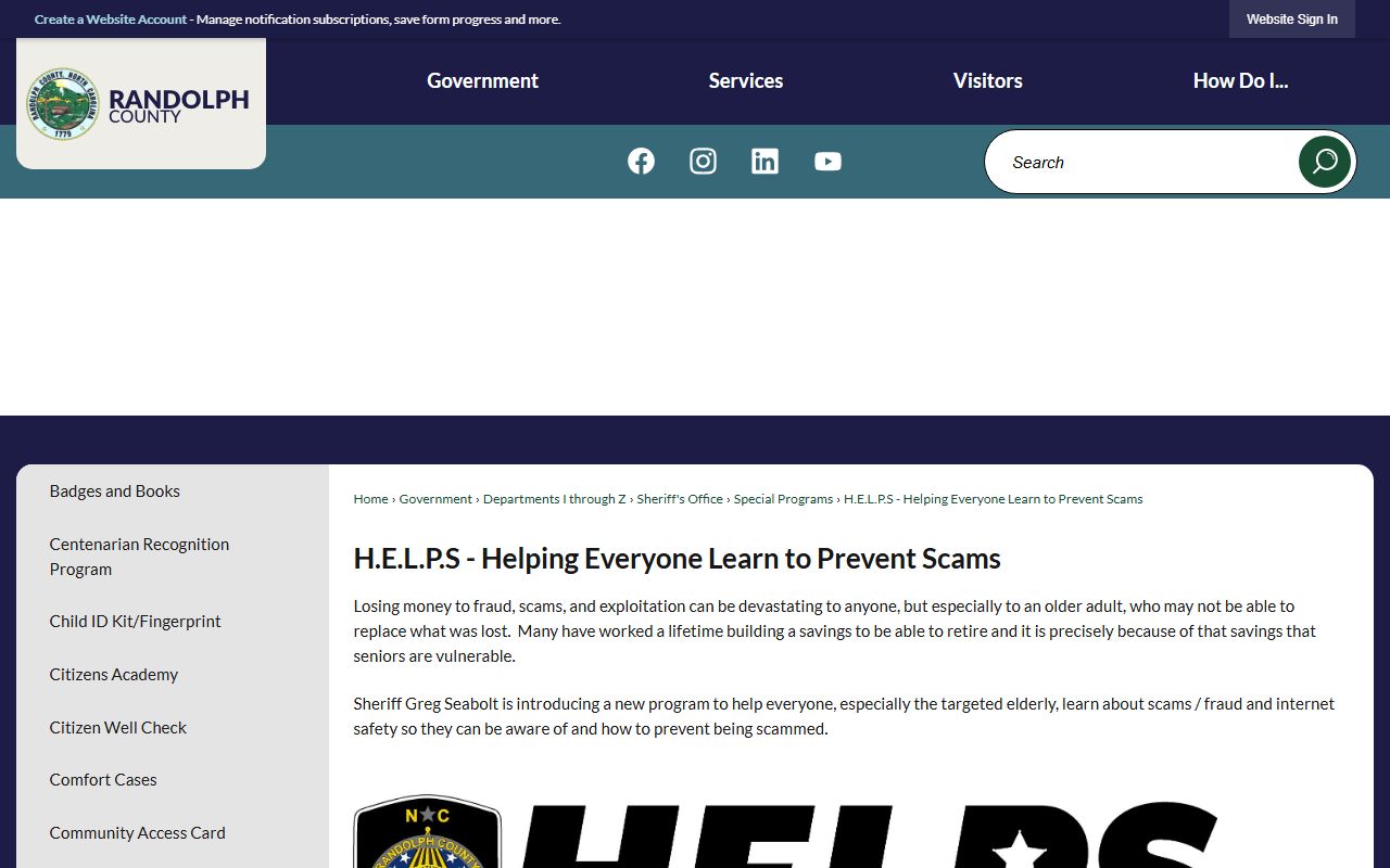 Asheboro phone numbers Randolph County scam prevention